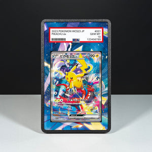 Pikachu WCS23 001/030 - Graded Card Extended Artwork Display Case - Display Case Extended Artwork Pokearth