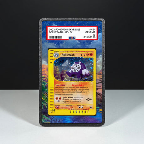 Poliwrath H24/H32 - Graded Card Extended Artwork Display Case - Display Case Extended Artwork Pokearth