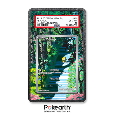 Psyduck 175/165 - Graded Card Extended Artwork Display Case - Display Case Extended Artwork Pokearth