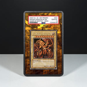 Drago Alato di Ra 001 - Custodia con Artwork Esteso per Carte Gradate - Display Case Extended Artwork Pokearth