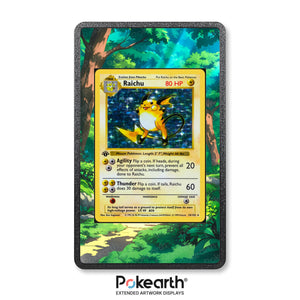 Raichu 14/102 - Custodia con Artwork Esteso per Carte Pokémon - Display Case Extended Artwork Pokearth