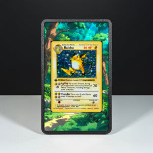 Raichu 14/102 - Custodia con Artwork Esteso per Carte Pokémon - Display Case Extended Artwork Pokearth