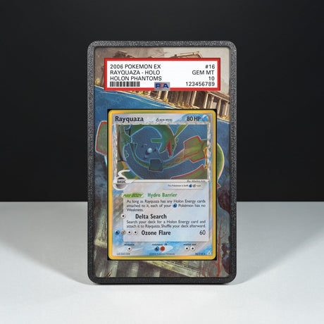 Rayquaza Delta Species 16/110 - Graded Card Extended Artwork Display Case - Display Case Extended Artwork Pokearth