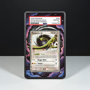 Rayquaza ex 039 - Graded Card Extended Artwork Display Case - Display Case Extended Artwork Pokearth