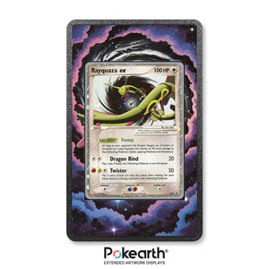 Rayquaza ex 039 - Custodia con Artwork Esteso per Carte Pokémon - Display Case Extended Artwork Pokearth