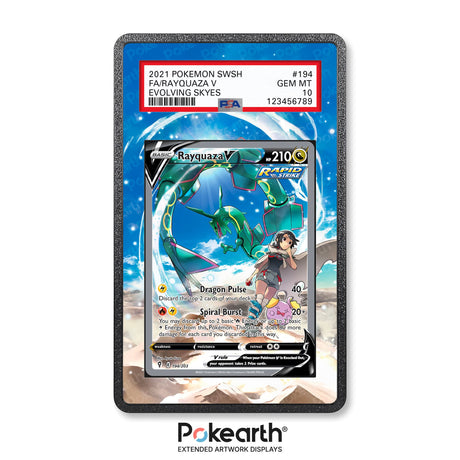 Rayquaza V 194/203 - Graded Card Extended Artwork Display Case - Display Case Extended Artwork Pokearth