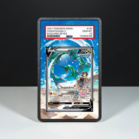 Rayquaza V 194/203 - Graded Card Extended Artwork Display Case - Display Case Extended Artwork Pokearth