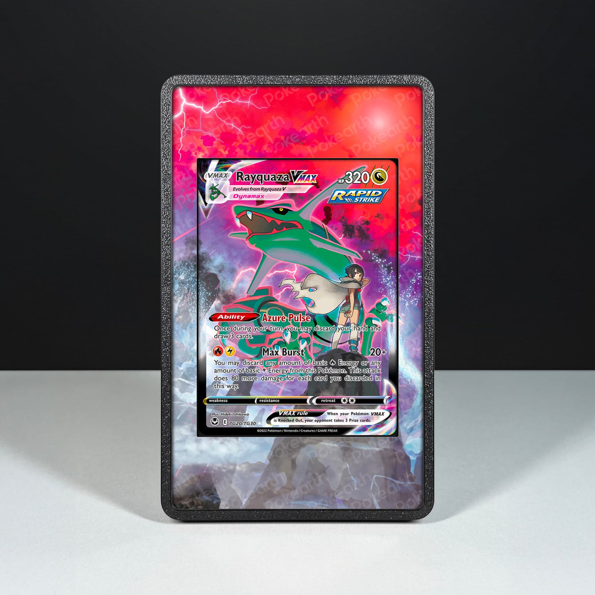 Rayquaza VMAX TG20/TG30 - Custodia con Artwork Esteso per Carte Pokémon - Display Case Extended Artwork Pokearth
