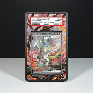 Reshiram ex 166/086 - Graded Card Extended Artwork Display Case - Display Case Extended Artwork Pokearth
