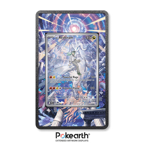Reshiram di N 167/159 - Custodia con Artwork Esteso per Carte Pokémon - Display Case Extended Artwork Pokearth