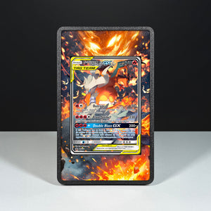Reshiram & Charizard GX SM201 - Custodia con Artwork Esteso per Carte Pokémon - Display Case Extended Artwork Pokearth