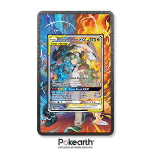 Reshiram & Zekrom GX 222/236 - Custodia con Artwork Esteso per Carte Pokémon - Display Case Extended Artwork Pokearth