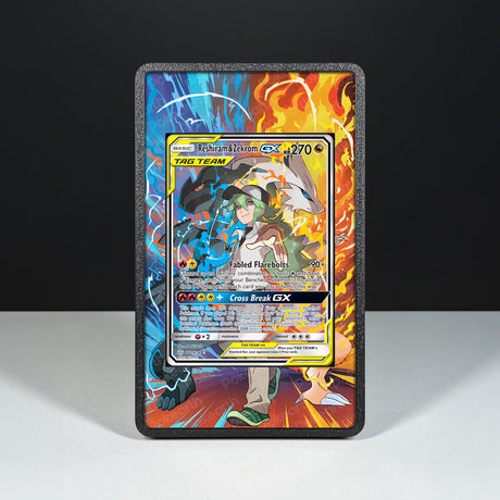 Reshiram & Zekrom GX 222/236 - Custodia con Artwork Esteso per Carte Pokémon - Display Case Extended Artwork Pokearth