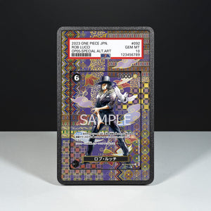 Rob Lucci OP03-092 - Graded Card Extended Artwork Display Case - Display Case Extended Artwork Pokearth