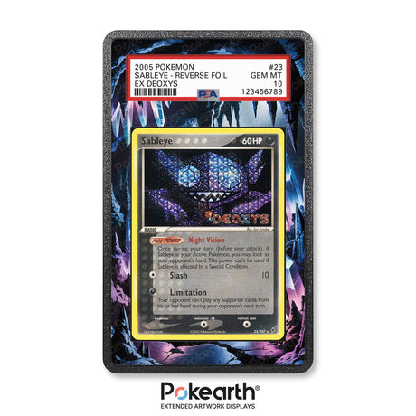 Sableye 23/107 - Graded Card Extended Artwork Display Case - Display Case Extended Artwork Pokearth