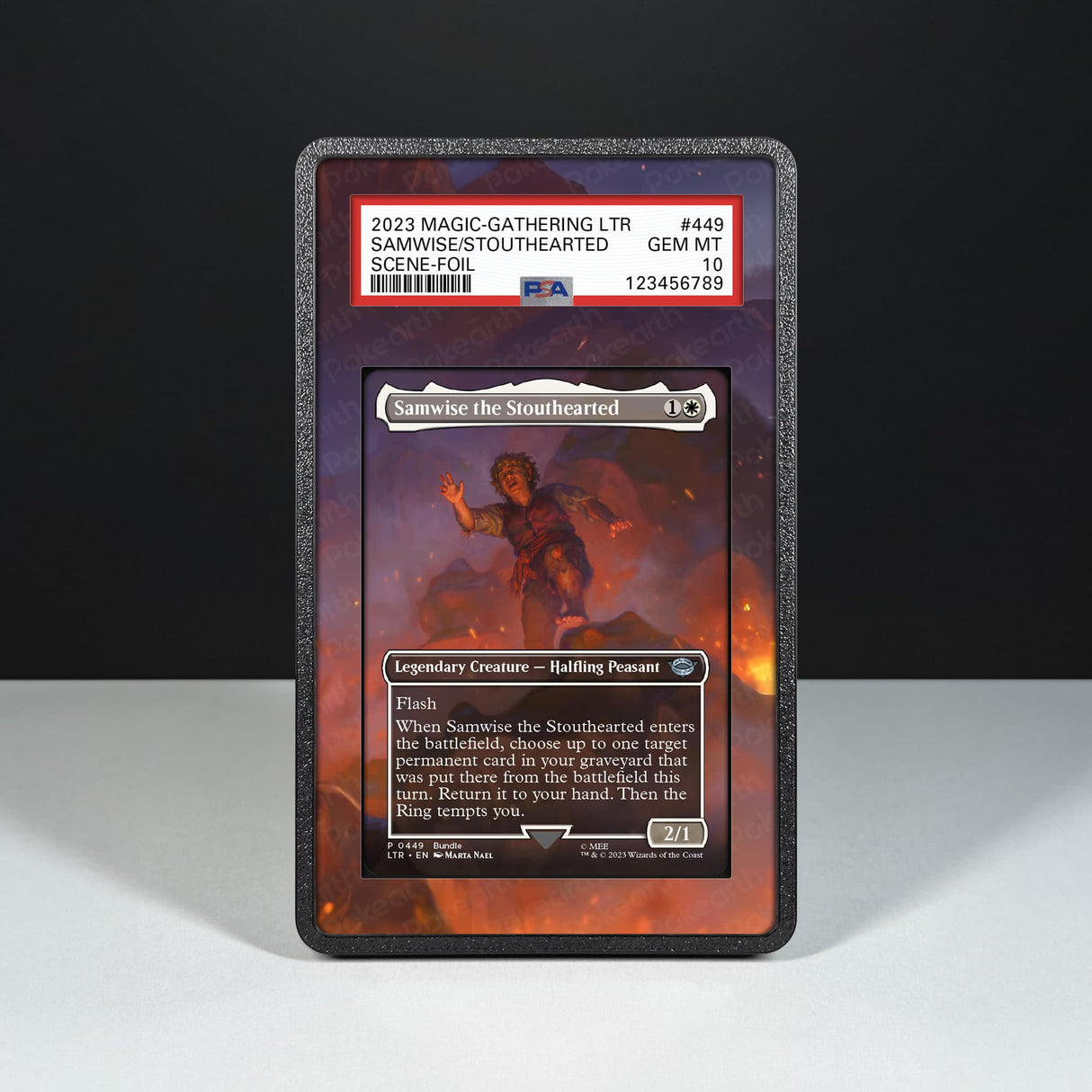 Samwise the Stouthearted 449 - Graded Card Extended Artwork Display Case - Display Case Extended Artwork Pokearth
