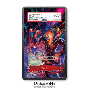 Sanji OP01-013 - Graded Card Extended Artwork Display Case - Display Case Extended Artwork Pokearth