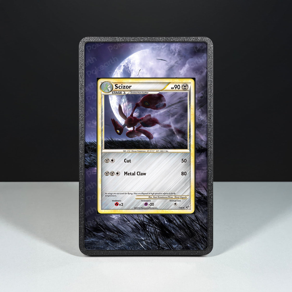 Scizor 7/90 - Custodia con Artwork Esteso per Carte Pokémon - Display Case Extended Artwork Pokearth