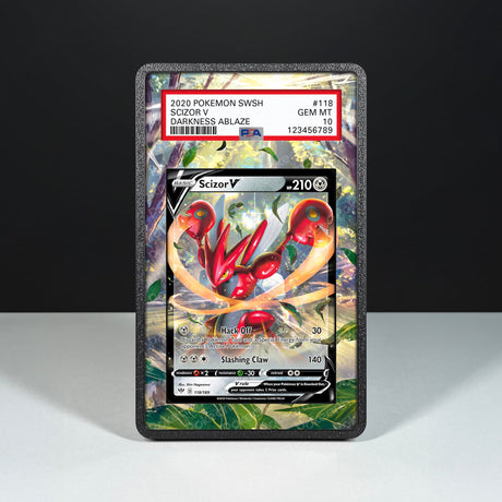 Scizor V 118/189 - Graded Card Extended Artwork Display Case - Display Case Extended Artwork Pokearth