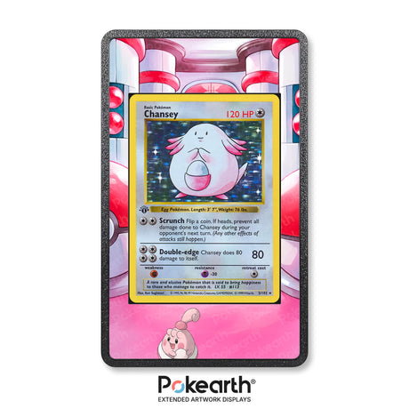 Chansey 3/102 - Custodia con Artwork Esteso per Carte Pokémon - Display Case Extended Artwork Pokearth