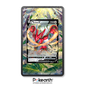 Scizor V 118/189 - Custodia con Artwork Esteso per Carte Pokémon - Display Case Extended Artwork Pokearth