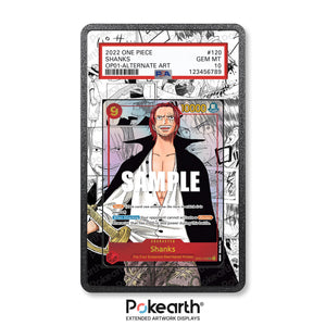 Shanks OP01-120 Manga - Graded Card Extended Artwork Display Case - Display Case Extended Artwork Pokearth
