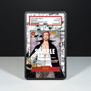 Shanks OP01-120 Manga - Graded Card Extended Artwork Display Case - Display Case Extended Artwork Pokearth