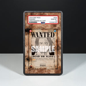 Shanks OP09-004 Wanted - Graded Card Extended Artwork Display Case - Display Case Extended Artwork Pokearth