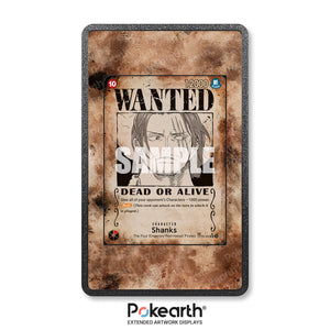 Shanks OP09-004 Wanted - Custodia con Artwork Esteso per Carte One Piece - Display Case Extended Artwork Pokearth