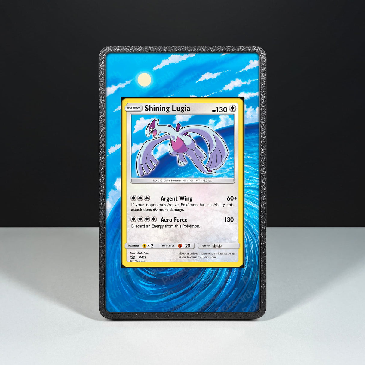 Shining Lugia SM82 - Custodia con Artwork Esteso per Carte Pokémon - Display Case Extended Artwork Pokearth