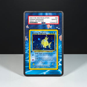 Shining Magikarp 66/64 - Graded Card Extended Artwork Display Case - Display Case Extended Artwork Pokearth