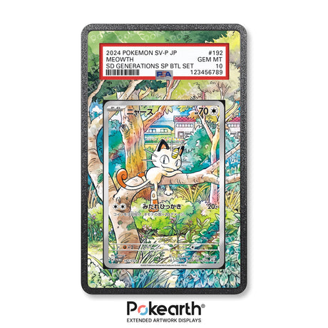 Meowth 192/SV-P - Graded Card Extended Artwork Display Case - Display Case Extended Artwork Pokearth