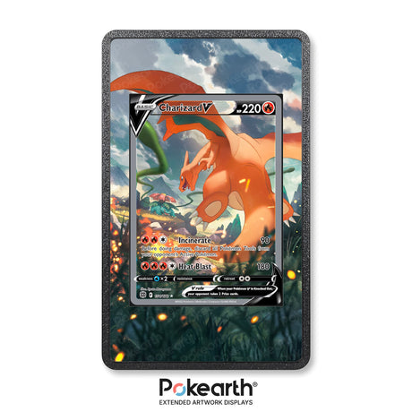 Charizard V 154/172 - Custodia con Artwork Esteso per Carte Pokémon - Display Case Extended Artwork Pokearth