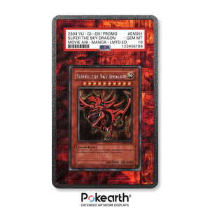 Slifer il Drago del Cielo 001 - Custodia con Artwork Esteso per Carte Gradate - Display Case Extended Artwork Pokearth