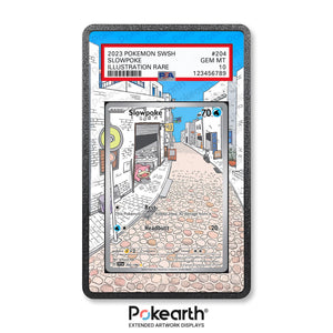 Slowpoke 204/198 - Graded Card Extended Artwork Display Case - Display Case Extended Artwork Pokearth