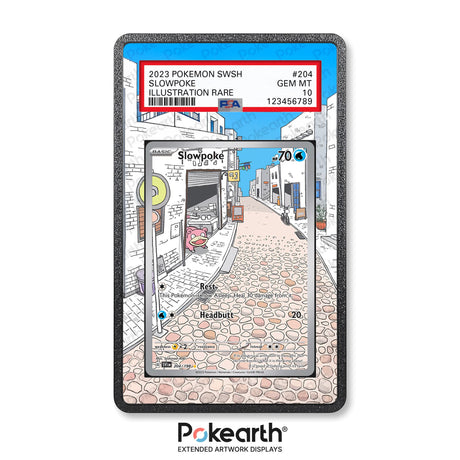 Slowpoke 204/198 - Graded Card Extended Artwork Display Case - Display Case Extended Artwork Pokearth