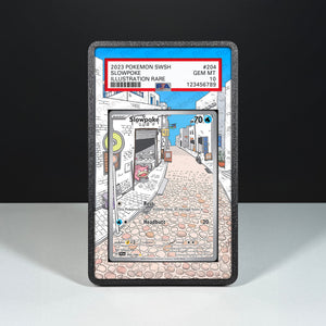 Slowpoke 204/198 - Graded Card Extended Artwork Display Case - Display Case Extended Artwork Pokearth