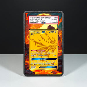 Solgaleo GX 173/156 - Graded Card Extended Artwork Display Case - Display Case Extended Artwork Pokearth