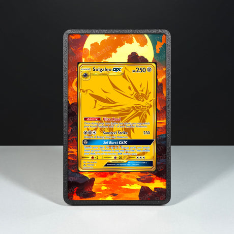 Solgaleo GX 173/156 - Custodia con Artwork Esteso per Carte Pokémon - Display Case Extended Artwork Pokearth