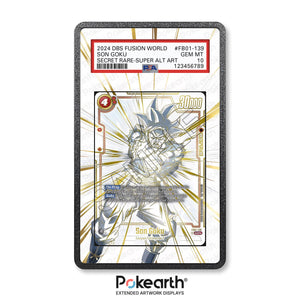Son Goku FB01-139 - Graded Card Extended Artwork Display Case - Display Case Extended Artwork Pokearth