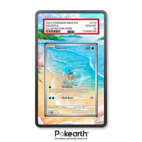 Squirtle 170/165 - Graded Card Extended Artwork Display Case - Display Case Extended Artwork Pokearth