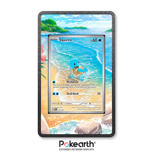 Squirtle 170/165 - Custodia con Artwork Esteso per Carte Pokémon - Display Case Extended Artwork Pokearth