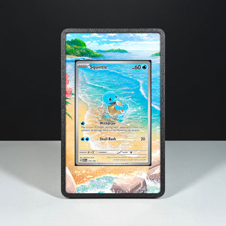 Squirtle 170/165 - Custodia con Artwork Esteso per Carte Pokémon - Display Case Extended Artwork Pokearth