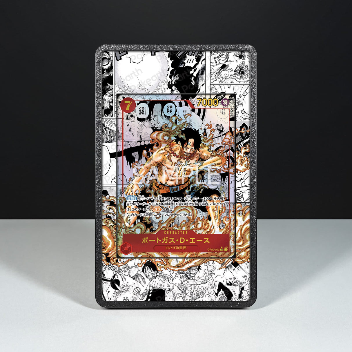 Portgas D. Ace OP02-013 Manga - Custodia con Artwork Esteso per Carte One Piece - Display Case Extended Artwork Pokearth