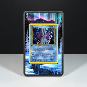 Suicune 14/64 - Custodia con Artwork Esteso per Carte Pokémon - Display Case Extended Artwork Pokearth