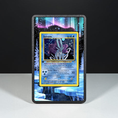 Suicune 14/64 - Custodia con Artwork Esteso per Carte Pokémon - Display Case Extended Artwork Pokearth