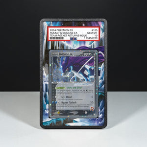 Rocket's Suicune ex 105/109 - Graded Card Extended Artwork Display Case - Display Case Extended Artwork Pokearth
