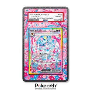 Sylveon ex 156/131 - Graded Card Extended Artwork Display Case - Display Case Extended Artwork Pokearth