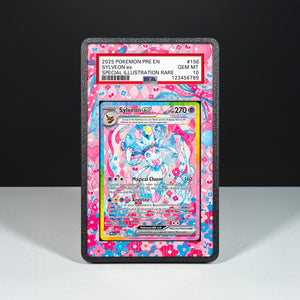 Sylveon ex 156/131 - Graded Card Extended Artwork Display Case - Display Case Extended Artwork Pokearth