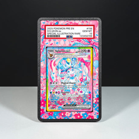 Sylveon ex 156/131 - Graded Card Extended Artwork Display Case - Display Case Extended Artwork Pokearth